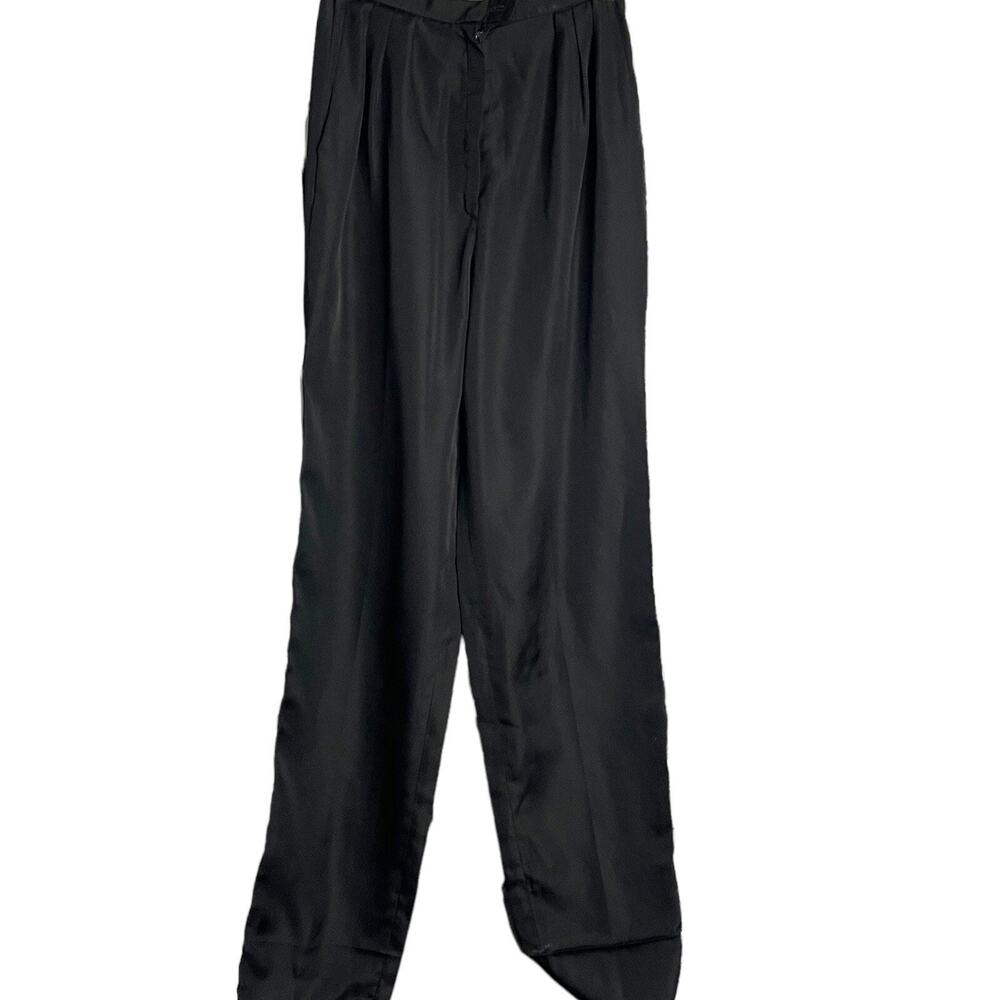 John Meyer Dress Pants Women's 6 Black Lightweight Academia VTG Modest 1950's